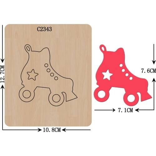 New Shoes Wooden die Scrapbooking C2343 Cutting Dies Multi-size