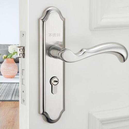 New aluminum alloy material interior door lock Living Room Bedroom Bathroom door handle lock security locks Packages 3 style