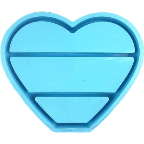 Love Heart Shaped Jewelry Organizer Epoxy Resin Mold Storage Box Casting Silicone Mould DIY Crafts Home Decorations Mold