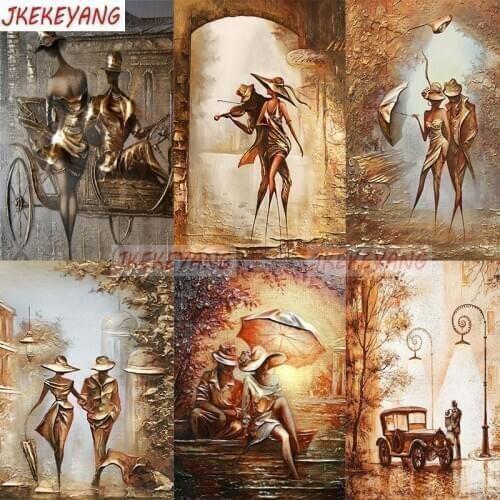 Full Square/Round Drill 5D DIY Diamond Painting "Romantic Couples" 3D Diamond Painting Diamond Embroidery Cross Stitch Y3791