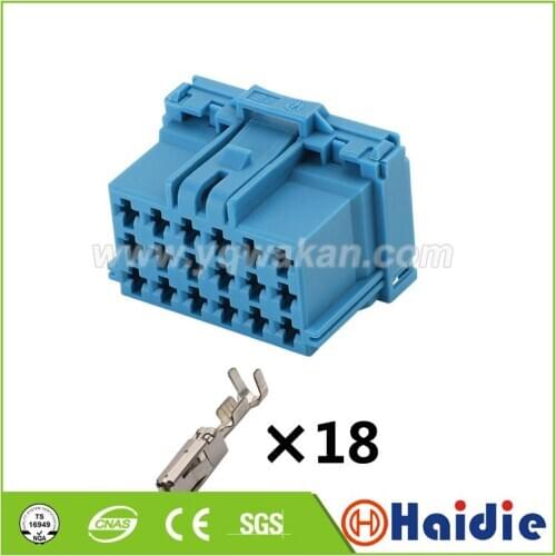 2sets auto 18pin plastic housing plug wire electric cable connector 6-968974-1