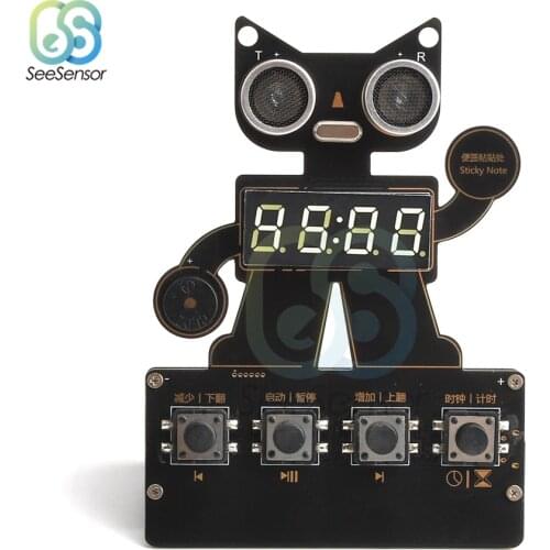 LED Digital Display Alarm Electronic Clock Module DIY KIT Homework Tutoring Parent-child Clock Countdown Module Board