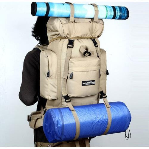 Outdoor mountaineering bag large capacity multi-function wear-resistant travel hiking camping backpack men and women backpack