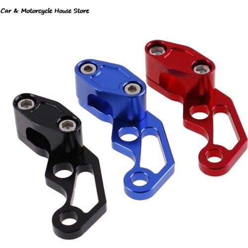 Universal Aluminum Motorcycle Oil Pipe Cable Clip Brake Cable Tube Line Clamps Fit For Dirt Bike ATV Black/Red/Blue