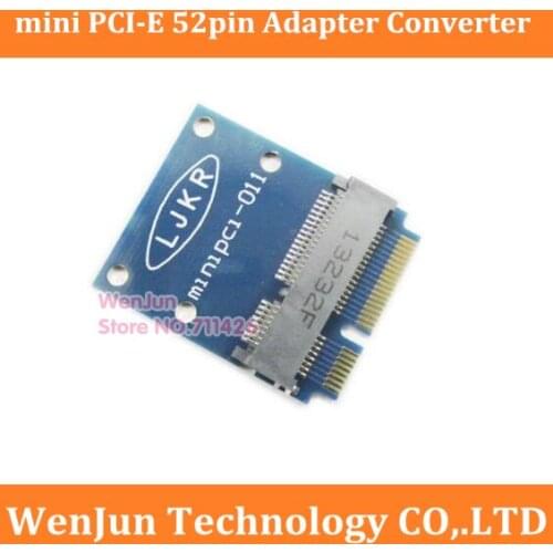 High Quality mini PCI-E Converter Adapter mini PCI-E to mini pcie 52pin Protect Card 1pcs/lot