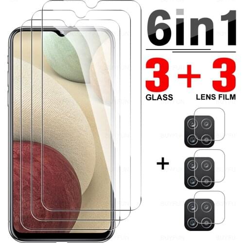 6-in-1 Tempered Glass For Samsung Galaxy A01 A12 Screen Protector For Samsung Galaxy A21 A21s A40 A41 Global Version Lens Film