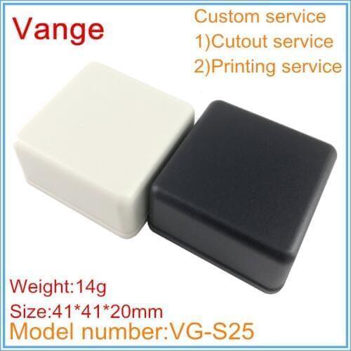 1pcs/lot mould extrusion box 41*41*20mm ABS box plastic outlet box diy housing for PCB sensor product