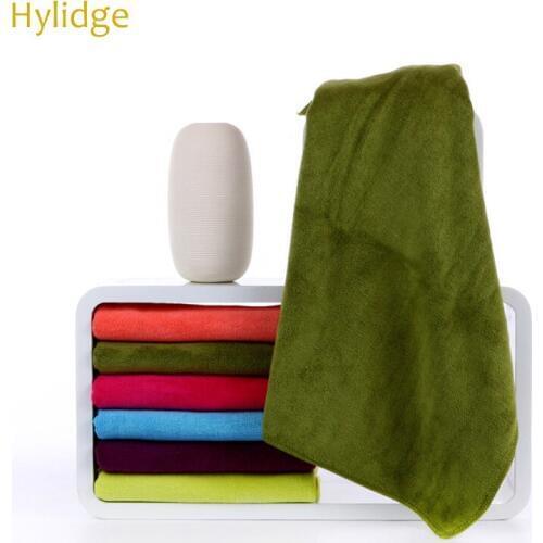 Hylidge 35*75CM Microfiber Fabric Newborn Baby Bath Towel Candy Color Children Kids Dry Hair Towel Face Hand Wash Towel 1PC