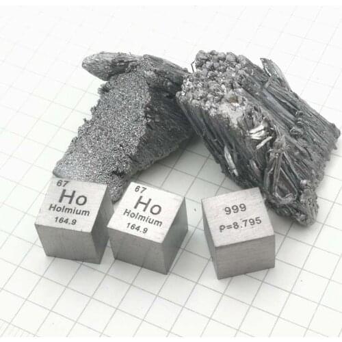 10mm Holmium Ho Cubic Periodic Table Cube 99.95% Pure Holmium Cubic Metal Gift Rare Metal Holmium Element Block Sample