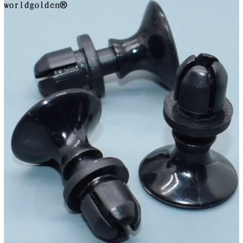 Worldgolden 100pcs plastic clip Push-Type Retainer