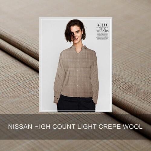 150cm width 300g/m weight thin high supers worsted 100%wool materials spring shirt dress DIY clothes fabrics Freeshipping