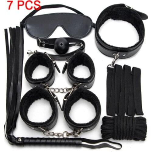 2021 BDSM Sex Toys for Women Leather Sex Kits Bondage Handcuffs Sex Games Whip Gag Juguetes Sexuales Sexo Juguetes Sexules Sexo