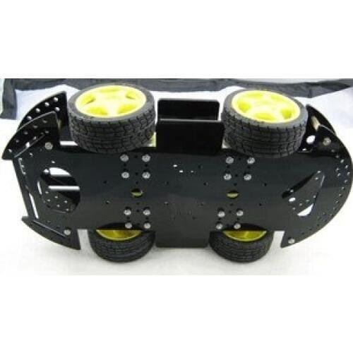 4 rounds of intelligent car chassis/speed/robot/four motor driver/tracing obstacle avoidance car all-wheel-drive X-0.6