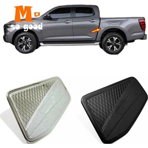 ABS Plastic black/silver for Mazda BT-50 BT50 2021 2022 Exterior Accessories car fuel tank cap decoration sticker cover trim