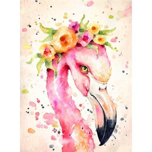 Round full diamond 5D animal diamond painting flowers bird diamond embroidery kit home decoration