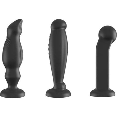 New 3 Size Silicone Anal Plug Prostate Massager Butt Plug With Suction Cup Female Masturbation Anal Beads Adult Sex Products
