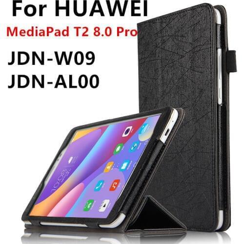 Case For Huawei MediaPad T2 8 Pro Smart cover Faux Leather Protector Case For HUAWEI Honor Tablet 2 JDN-W09 JDN-AL00 Protective