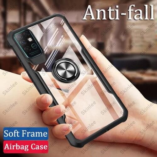 Skinlee Airbag Case For Infinix Note8 Official Original Case Shockproof Clear With Ring For Infinix Note 8 Cover