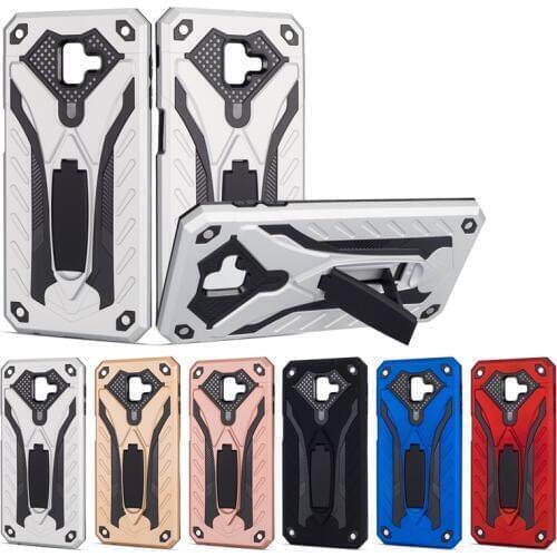 Case For Samsung Galaxy A6 Plus A8 2018 A3 A5 A7 2017 C9 Pro A7 A750F A9 2018 Cover Shock Proof kickstand hybrid Armor case