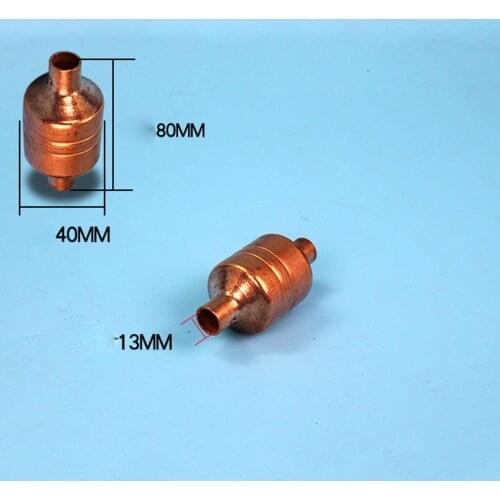 13mm Mouth Diameter Solder Connection Air Heat Pump Copper Filter With Screen Cooler Parts