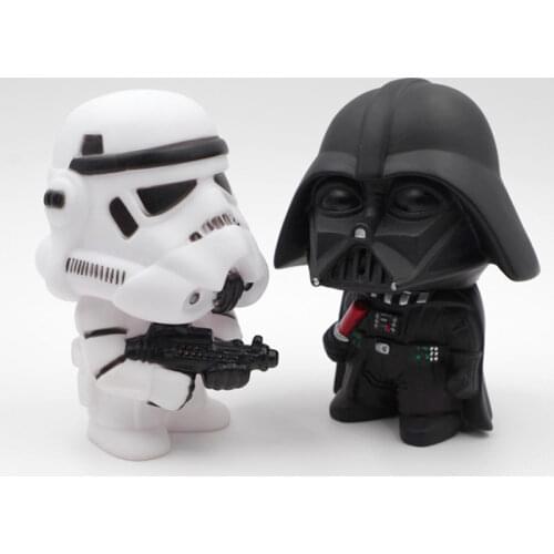 Disney Star Wars Doll Decoration Cartoon Anime Figures Black Trooper Imperial Stormtrooper Action Figure Dolls Cake Accessories