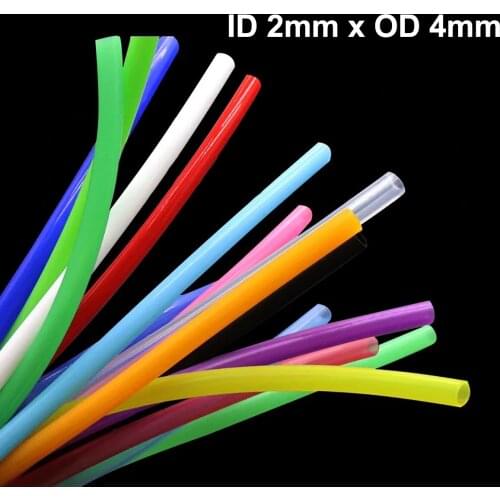 1-5M Colorful Food Grade Silicone Rubber Hose ID 2x OD 4mm Flexible Transparent Silicone Rubber Tube Drink Pipe Water Connector