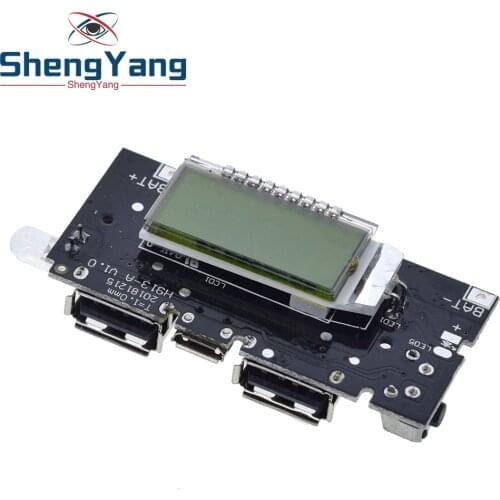 Dual USB 18650 Battery Charger PCB Power Module 5V 1A 2.1A Mobile Power Bank Accessories for Phone DIY LED LCD Module Board