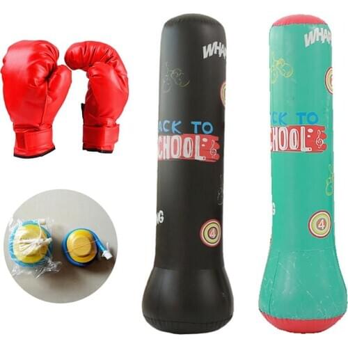 1.6M Home Boxing Punching Bag Sandbag set Childrens Adult boxing gloves Training Fight Karate Punch Muay Thai Sand Bag