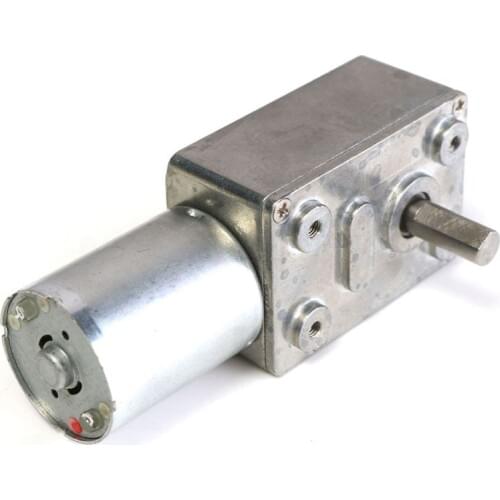 GW370 12V 6rpm Reversible High Worm Geared Motor Torque Turbo DC Motor 35A