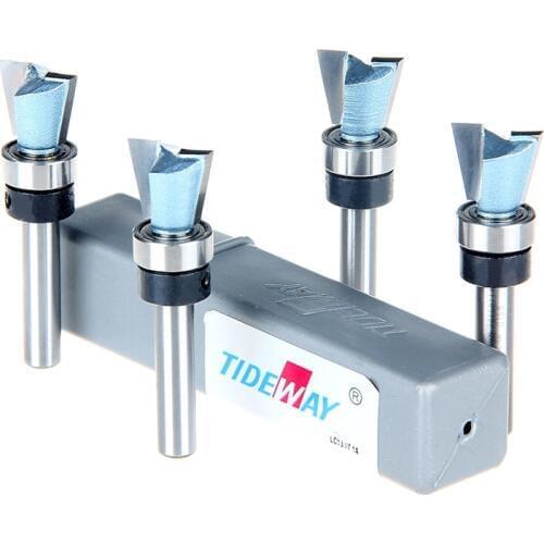 6.35mm shank 1/4*15*12.6 dovetail cutter wood carving Industry Standard Dovetail Router Bit Cutter wood working Tideway 5546