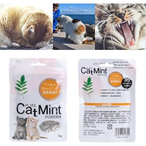 Cat Mint Natural Organic Premium Treats Catnip Menthol Kitten Funny Flavor Sleep