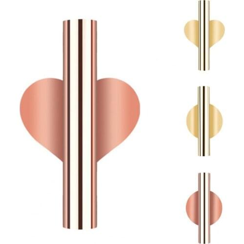 Creative Wall Mount Flower Vase Nordic Style Metal Heart Shape Flower Tube Perforated Living Room Wall Decoration Pendant