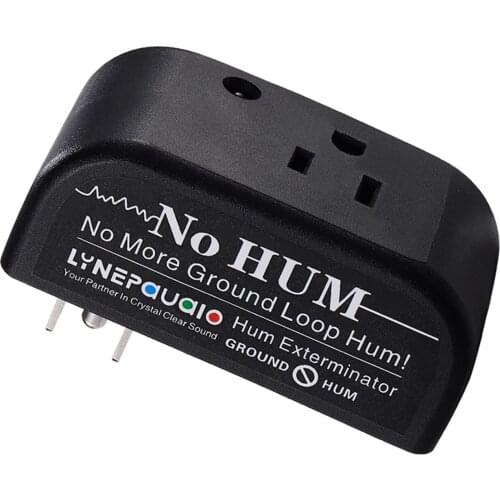 LINEPAUDIO Buzz Eliminator AC Ground Loop Noise Eliminator Plug-In AC Buzz Killer Hum Eliminator Noise Canceller