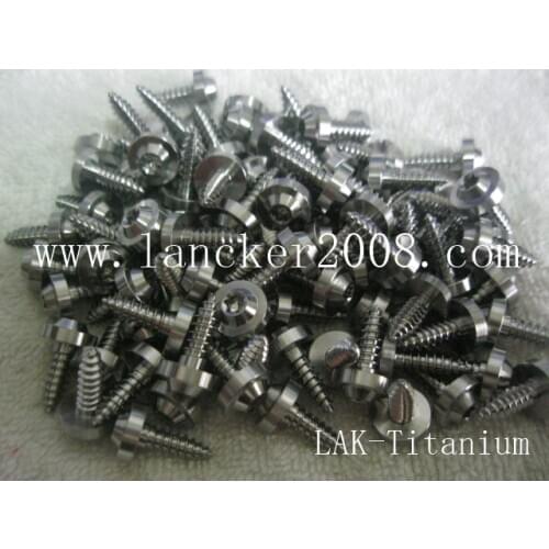 M5x12 17 20 25Titanium torx/hexalobular socket pan head with flanged tapping screw for Motor Gr5