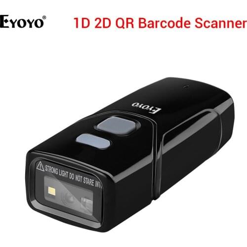 Eyoyo Mini 2D QR Barcode Scanner 3-in-1 2.4G Bluetooth Bar Code Reader CCD PDF417 Data Matrix Code Screen Scan For andriod IOS