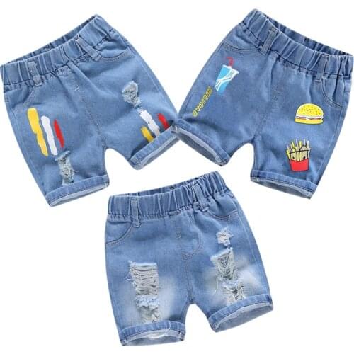 Fashion Baby Boys Shorts Kids Denim Shorts for Girls Summer Clothing Children Jeans Short Pants Girl Clothes