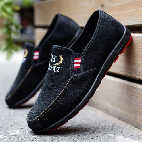 Mens Casual Shoes Canvas Breathable Loafers Men 2021 New Male Comfortable Outdoor Walking Shoes Classic Loafers Men Sneakers