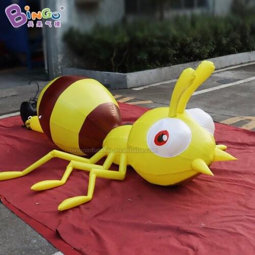Lovely 2.5x2.3x0.7 meters inflatable ant for garden decoration / yellow ant balloon toys for sale
