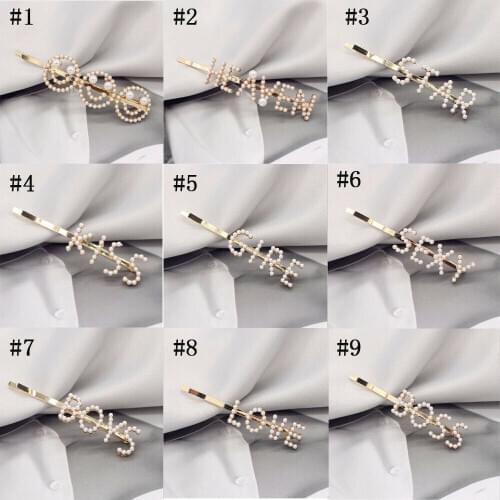 New Fashion Women Metal gold Hairpin Smiley face Hair Accessory Clip Hair Clip Barrette