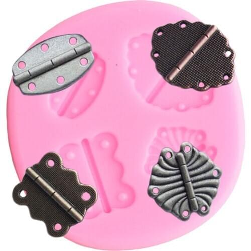 Hinge Cupcake Topper Fondant Mold Cake Decorating Tools Party Cake Border Silicone Mould DIY Candy Resin Clay Chocolate Molds