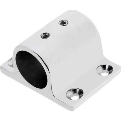 2 Pieces Marine Boat Hand Rail Fitting Rectangle Base Hardware for 1" Tube Railing