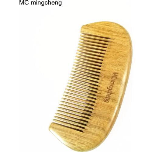 MC Brand New Green Sandalwood Wooden Comb Nature Health Comb Picks Small Comb Hair Brush Professional Hairdressing Cutting Combs