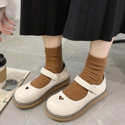 Japanese School Student Shoes College Girl Student Sweet lolita Shoes JK Uniform Shoes Mary Jane Shoes low heel lolita sneakers