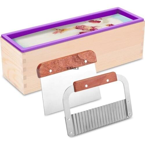 1200g Silicone Soap Mould Rectangular Toast Loaf Mold Handmade Form Soap Making Tool Supplies Wooden Box Cake Decorating Tools