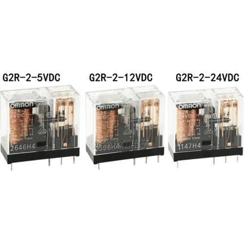 2PCS/lot Power relays G2R-2-5VDC G2R-2-12VDC G2R-2-24VDCTwo open two closed 5A 8PIN