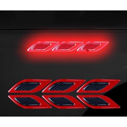 Carbon fiber Car Reflective Strips Sticker Car Accessories for Ford Fiesta EcoSport Mustang Mondeo mk5 Transit Ranger Fiesta