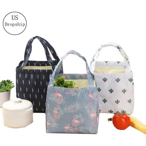 Fresh Insulation Lunch Bag For Women Student Kid Thermal Insulated Oxford Picnic Food Cooler Box Tote Storage Ice Bags