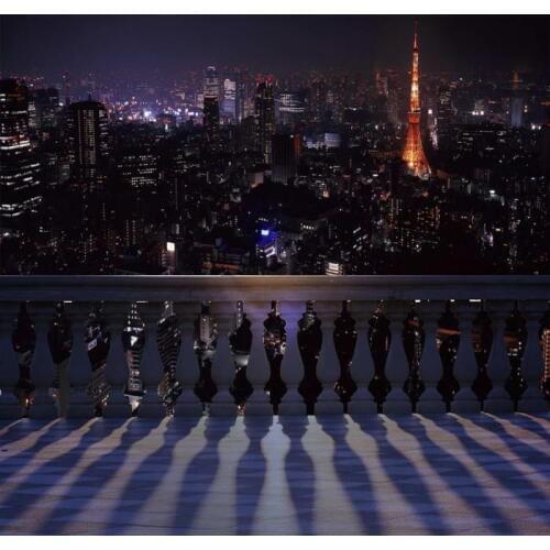 TR Digital Photo Backdrop Paris Night Backdrop Eiffel Tower View Background for Wedding Photography Studio Backgrounds