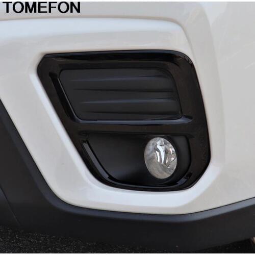 TOMEFON For Subaru Forester SK 2018 2019 2020 Car Front Headlight Fog Light Lamp Sticker Cover Trim Exterior Accessories ABS