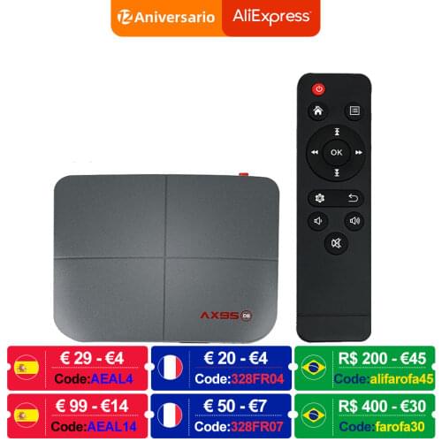 AX95 Android 9.0 Smart TV Box 4G 128G Amlogic S905X3 Support Dolby BD MV DB ISO Dual Wifi 4K Google Player Store Youtube Media t